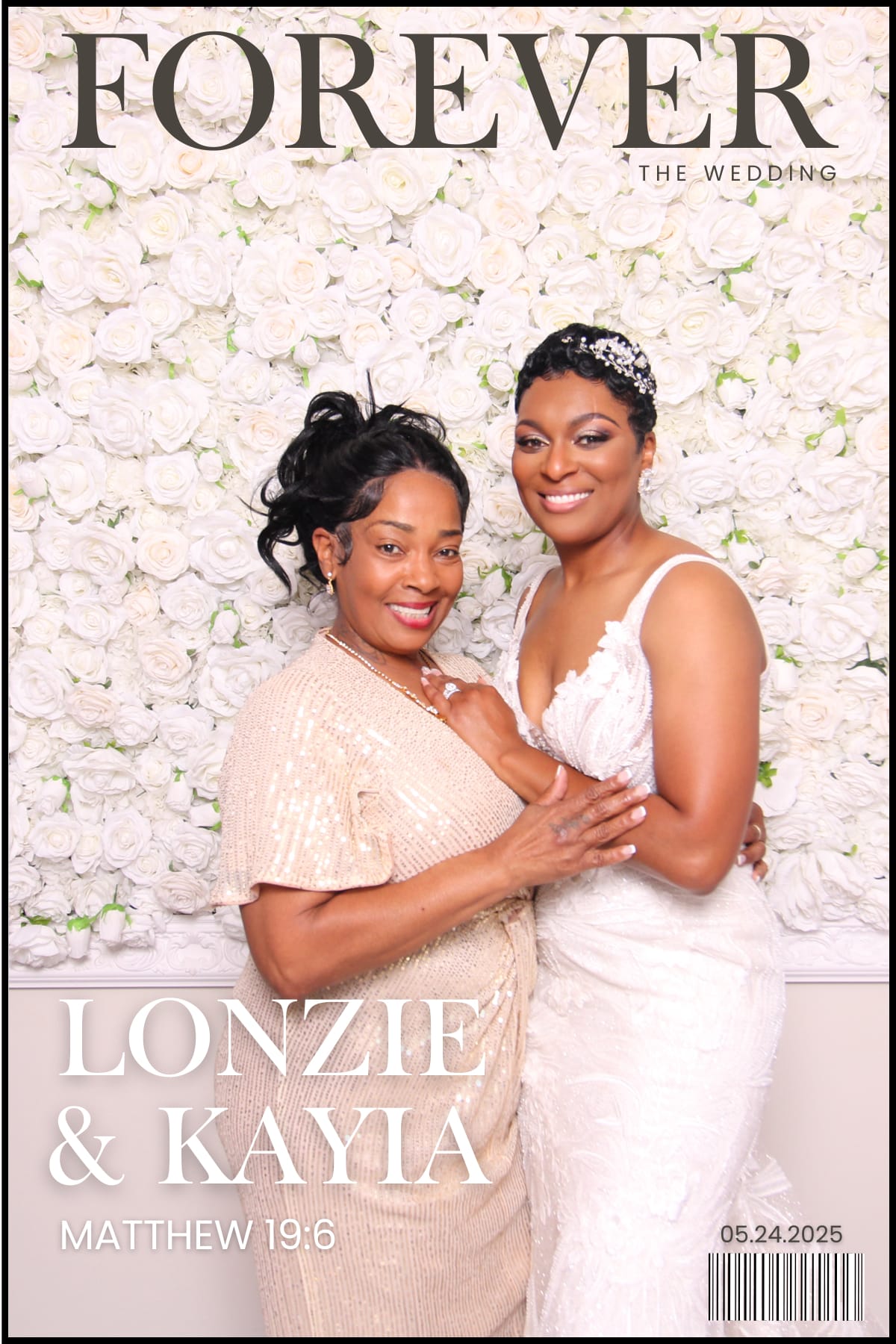 Forever the Wedding magazine cover portrait